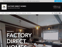 Tablet Screenshot of factorydirecthomesusa.com